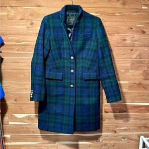 J. Crew Plaid Wool Coat